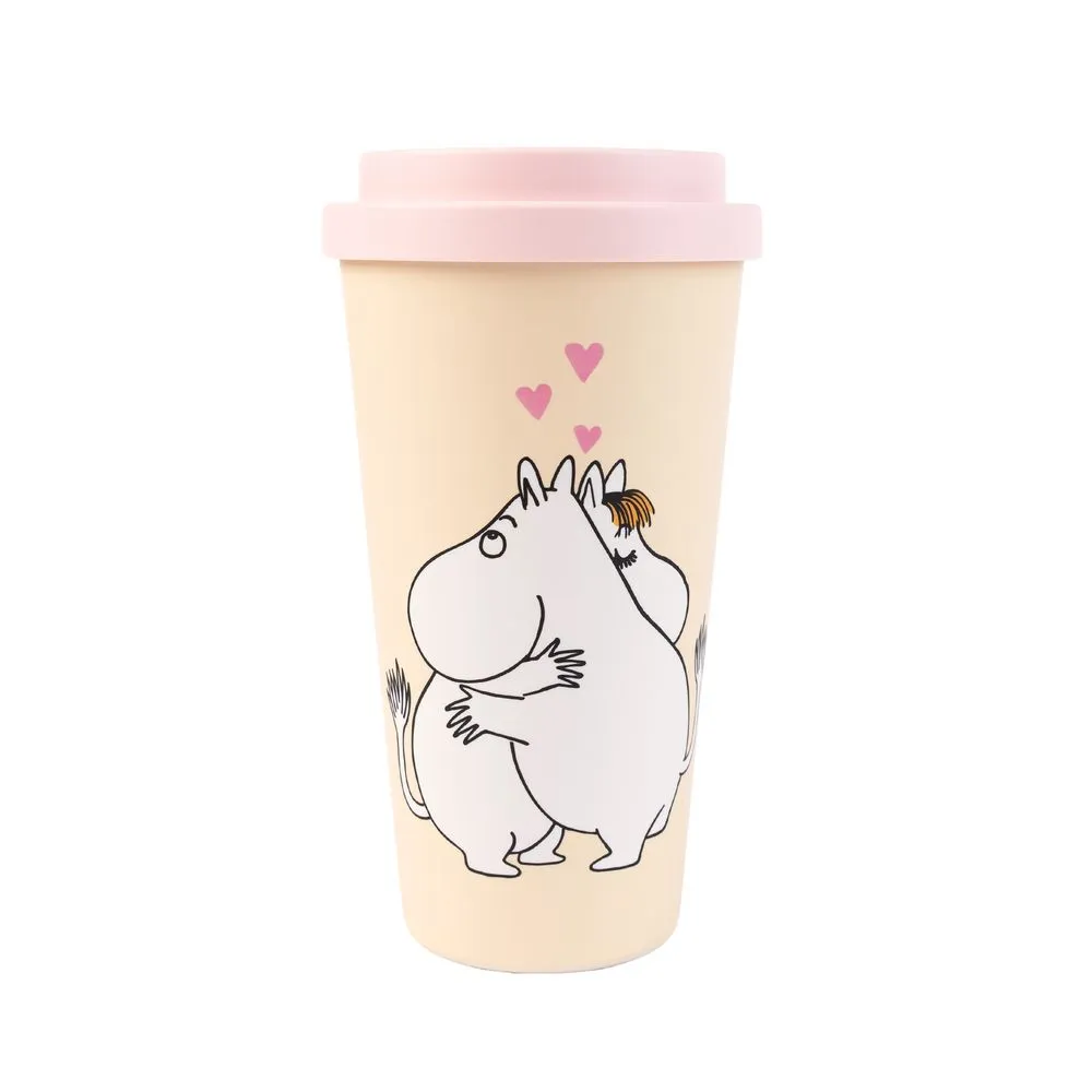 Moomintroll Hug Take-Away mug pêche 450 ml