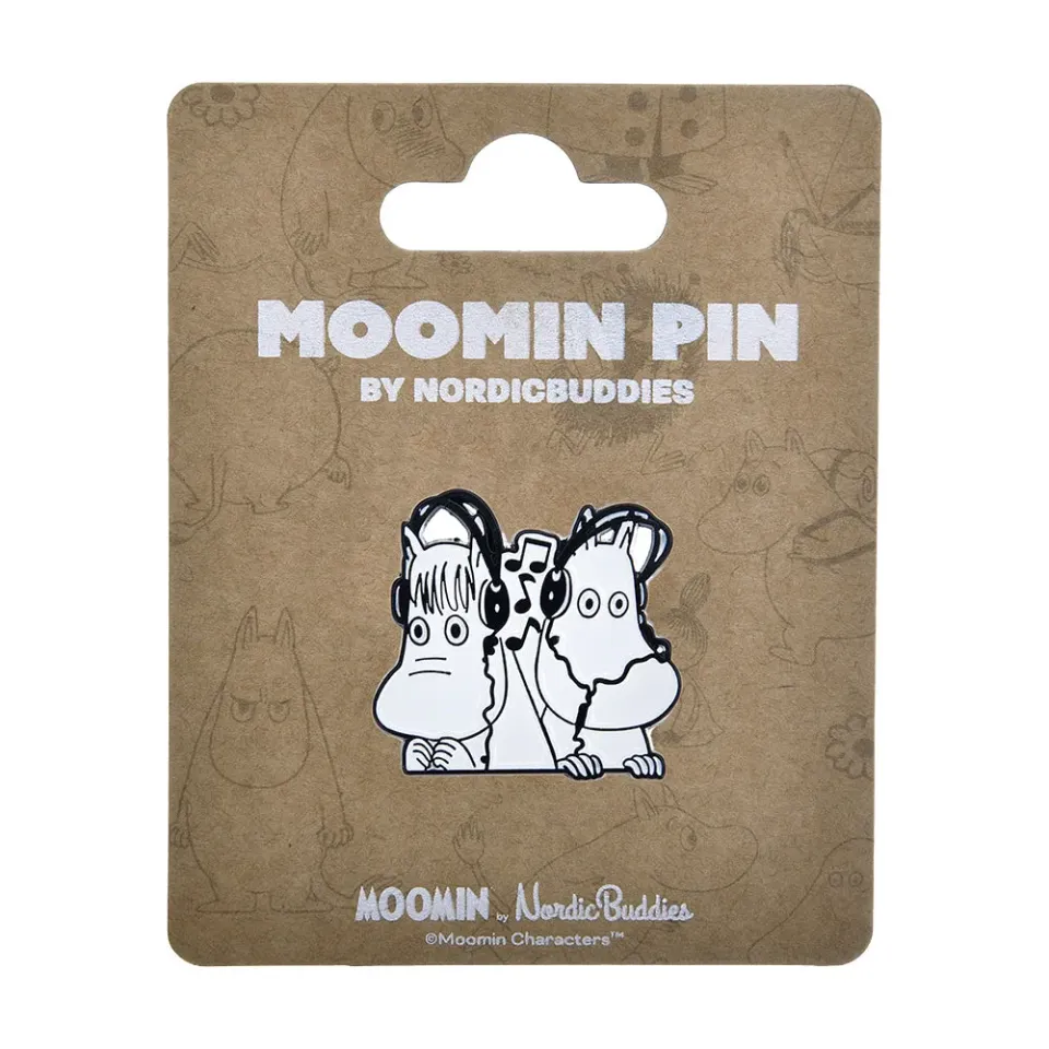 Moomintroll Club Life pin's métal blanc 4x3 cm