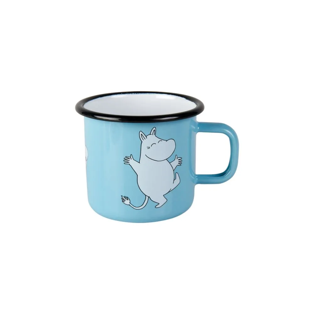 Moomintroll Retro mug émail bleu
