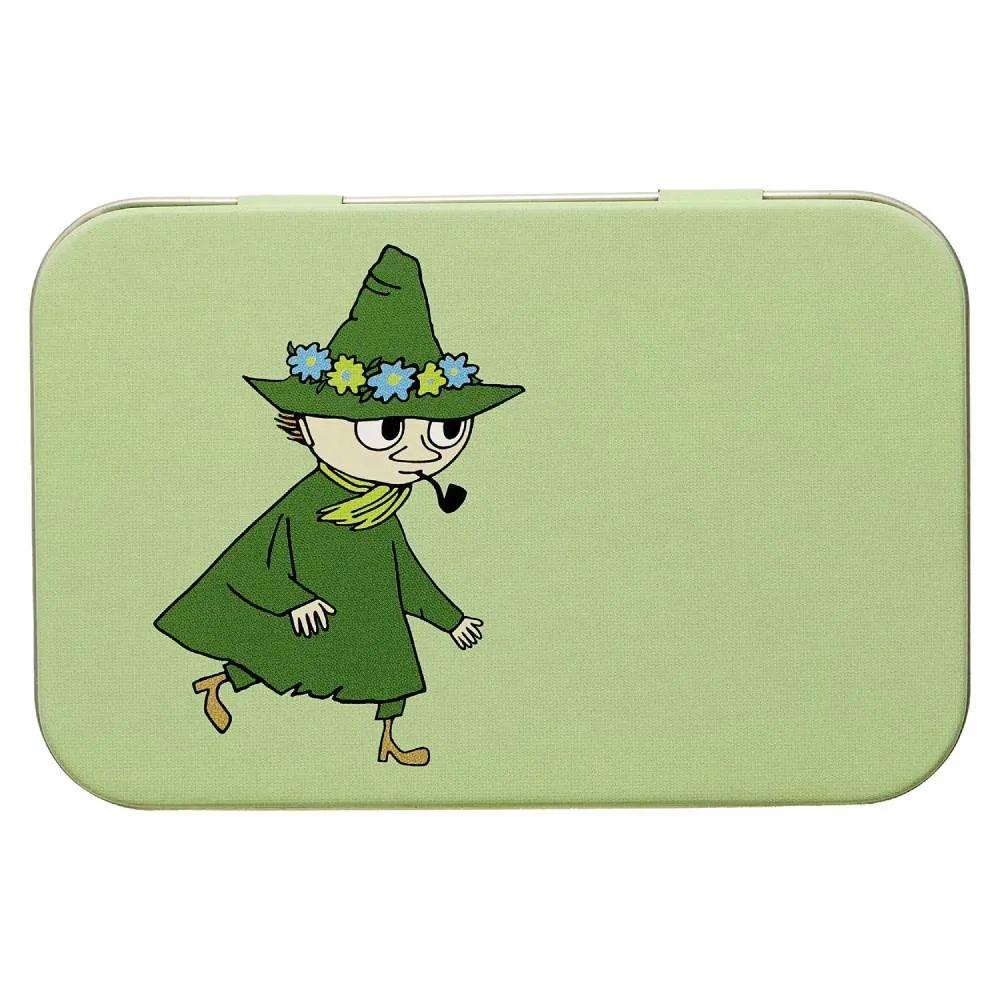 Moomintroll Snufkin Retro boîte métal verte 10 cm