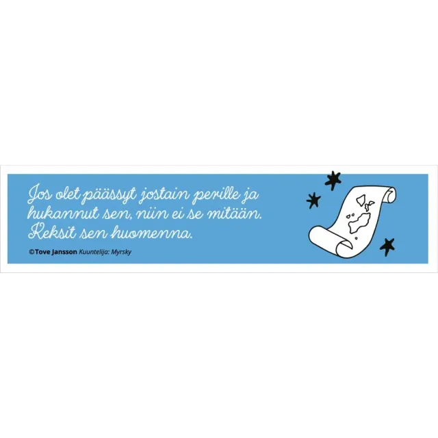 Moomintroll Insight marque-page 190 x 45 mm bleu étoiles