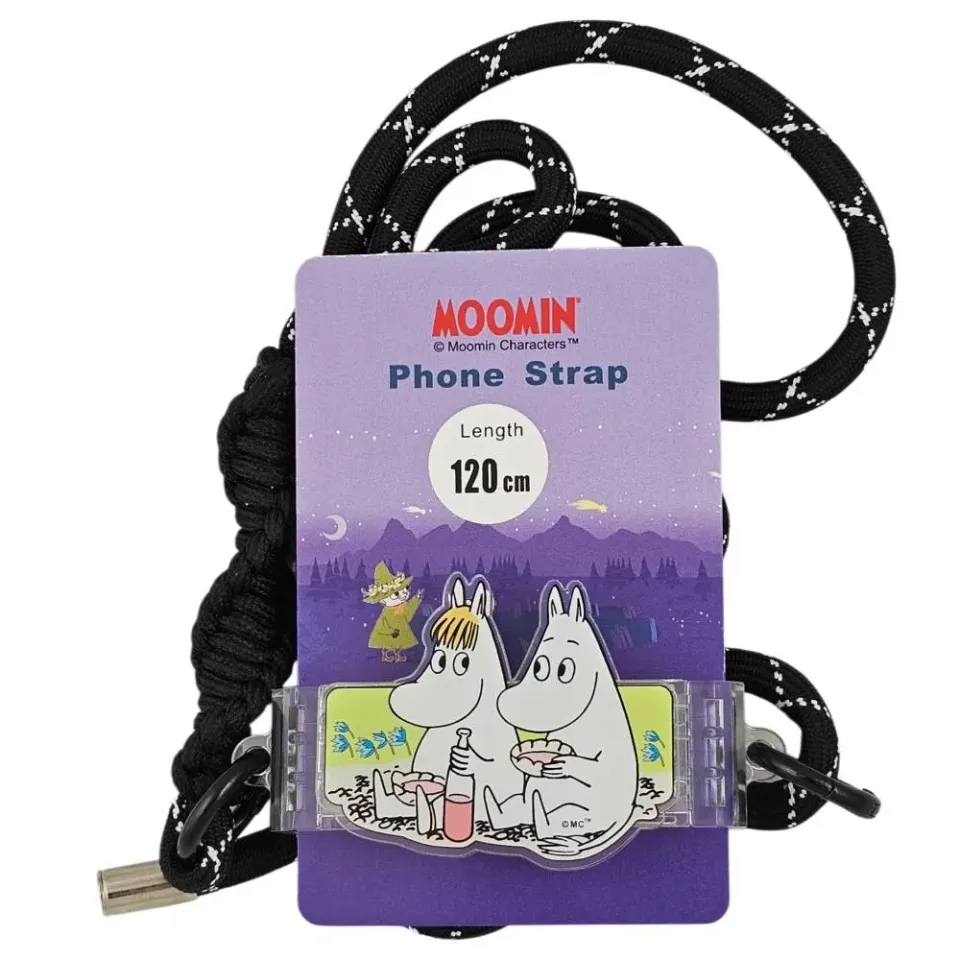 Moomintroll dragonne téléphone Picnic noire 120 cm