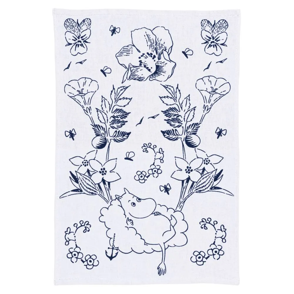 Moomintroll Haru torchon coton bio 45x65 cm
