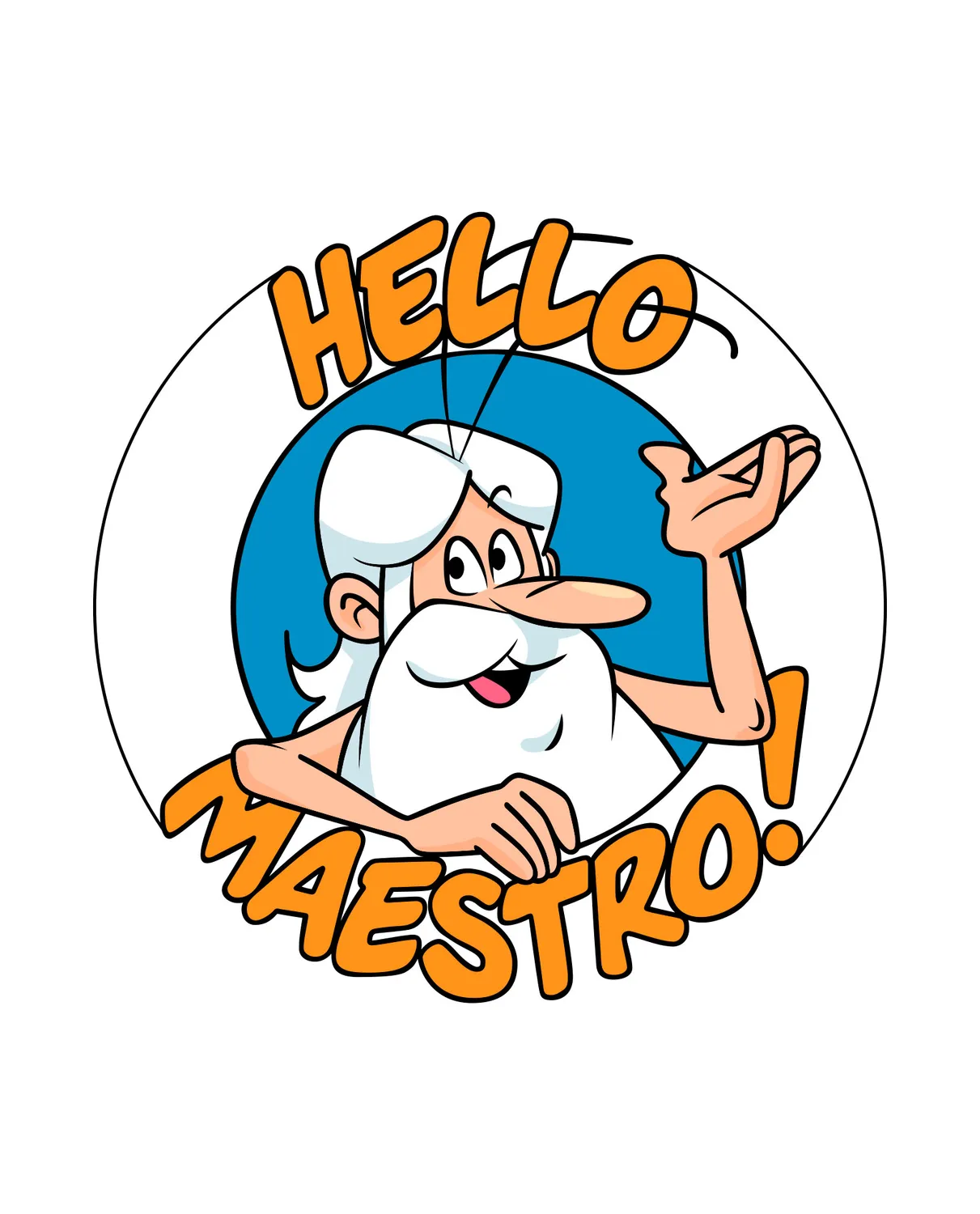 Pixgoodies Il était une fois la Vie Hello Maestro t-shirt coton