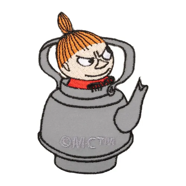 Moomintroll Little My écusson thermocollant gris 59x85 mm