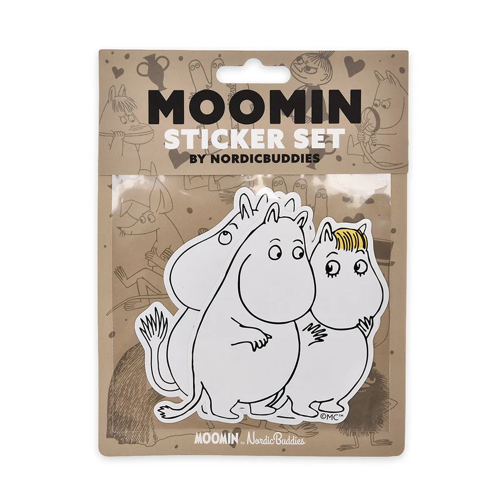 Moomintroll Love stickers autocollants XL lot de 2