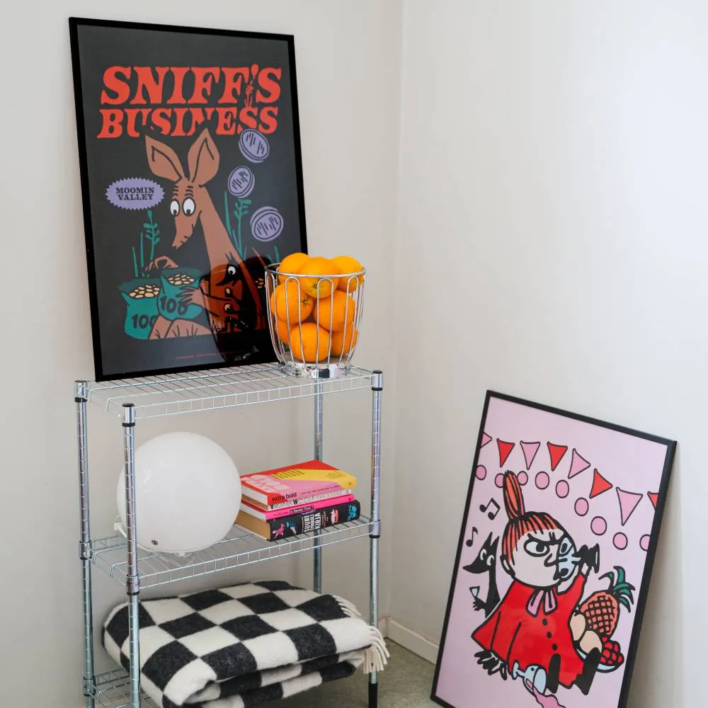 Moomintroll Little My poster affiche rose