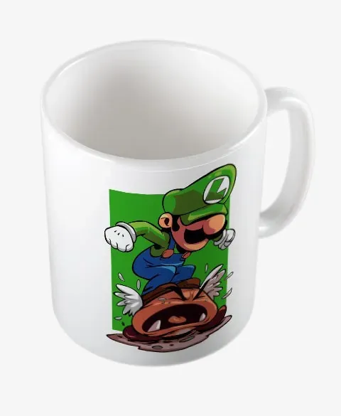 Pixgoodies Mario Luigi écrase Goomba mug 325 ml