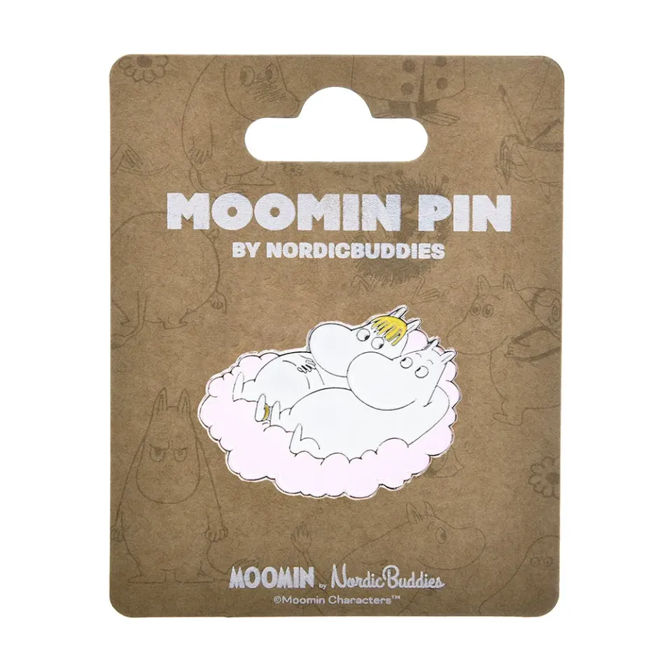 Moomintroll Love Cloud pin's métal rose 4x3 cm