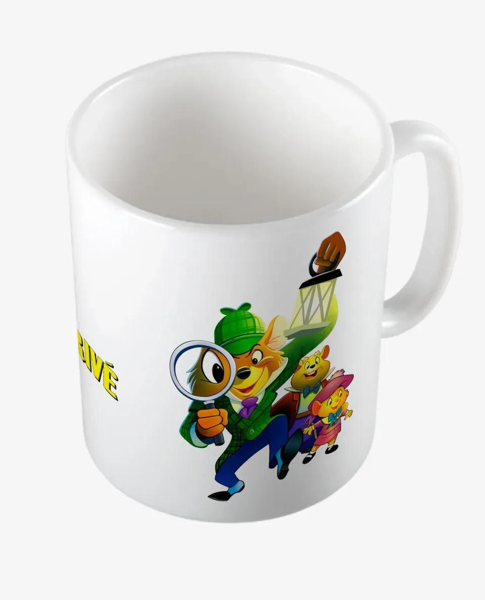 Pixgoodies Basil détective privé mug céramique 325 ml