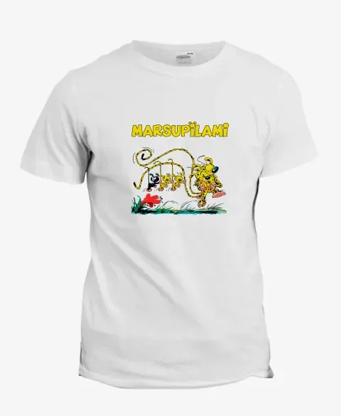Pixgoodies Marsupilami Ma famille d'abord t-shirt coton