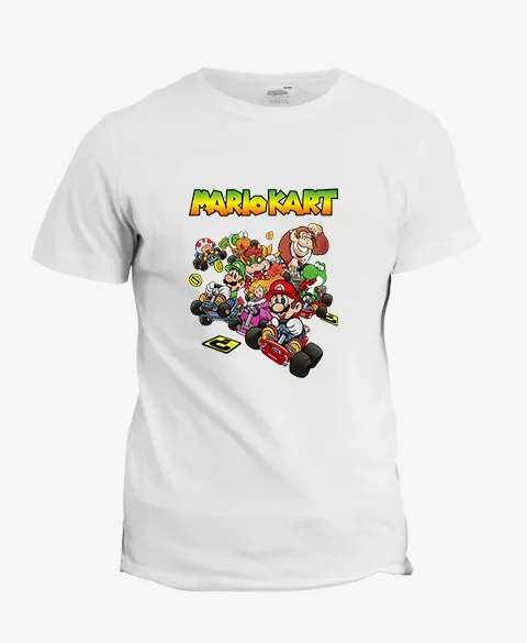 Pixgoodies Mario Mario Kart t-shirt coton rétro