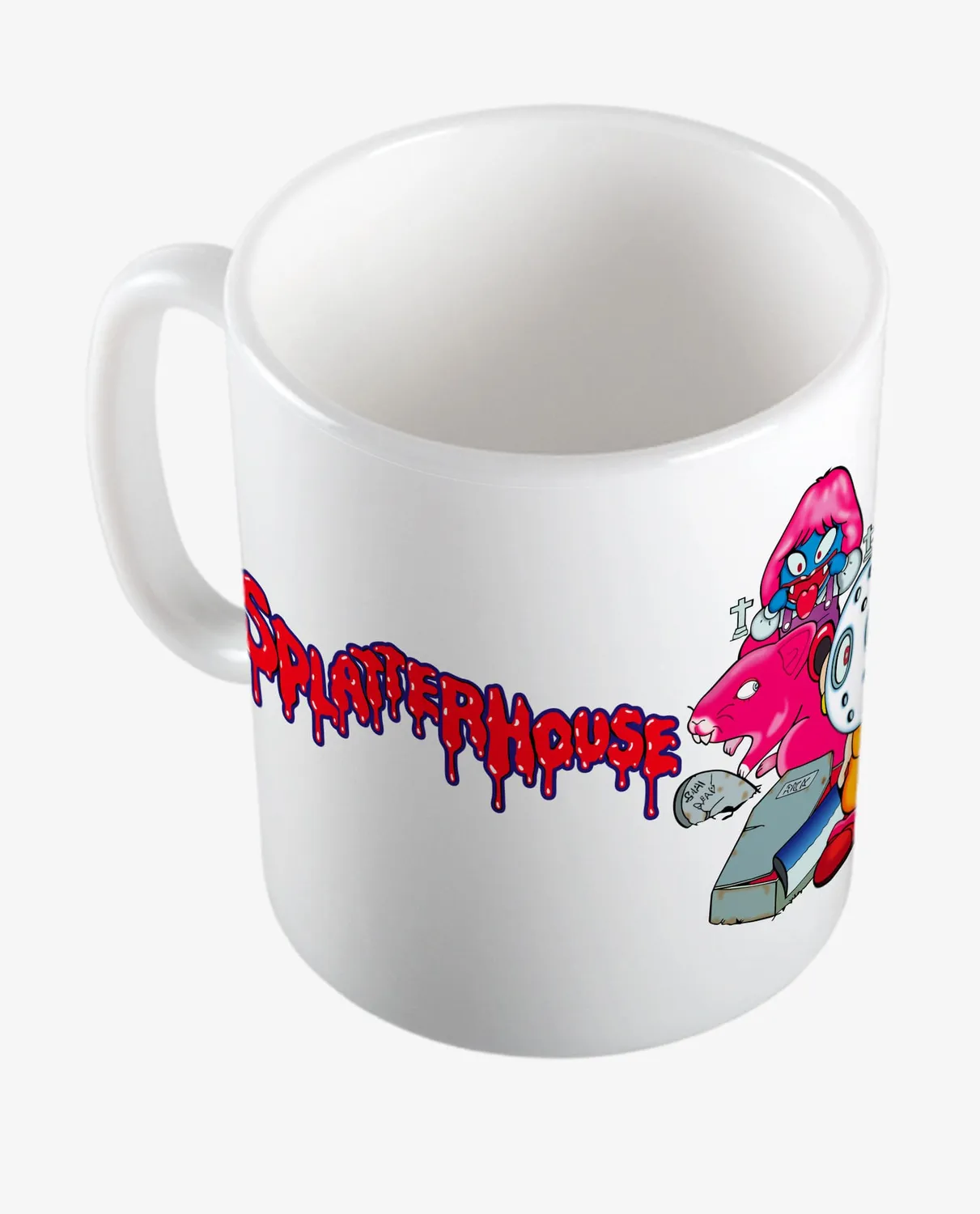 Pixgoodies Splatterhouse Graffiti Wanpaku mug 325 ml
