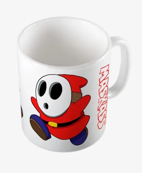 Pixgoodies Mario Maskass mug céramique costume rouge