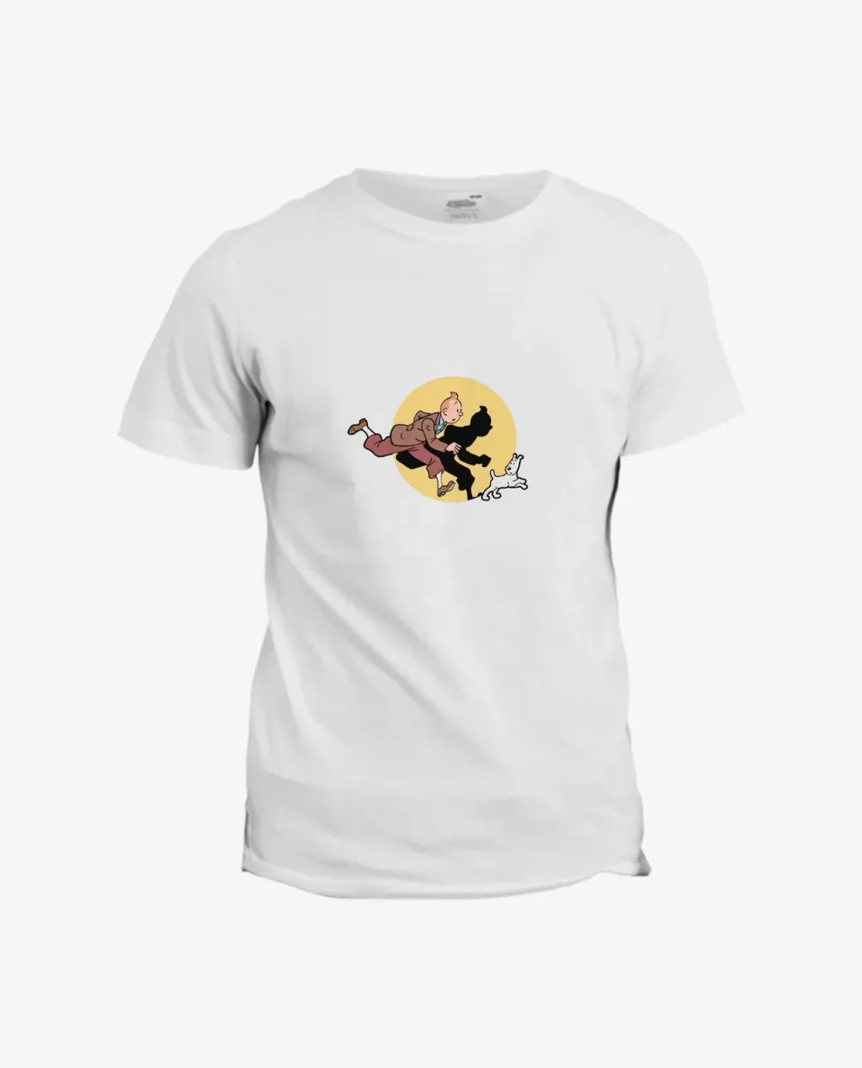Pixgoodies Tintin et Milou t-shirt coton inséparables