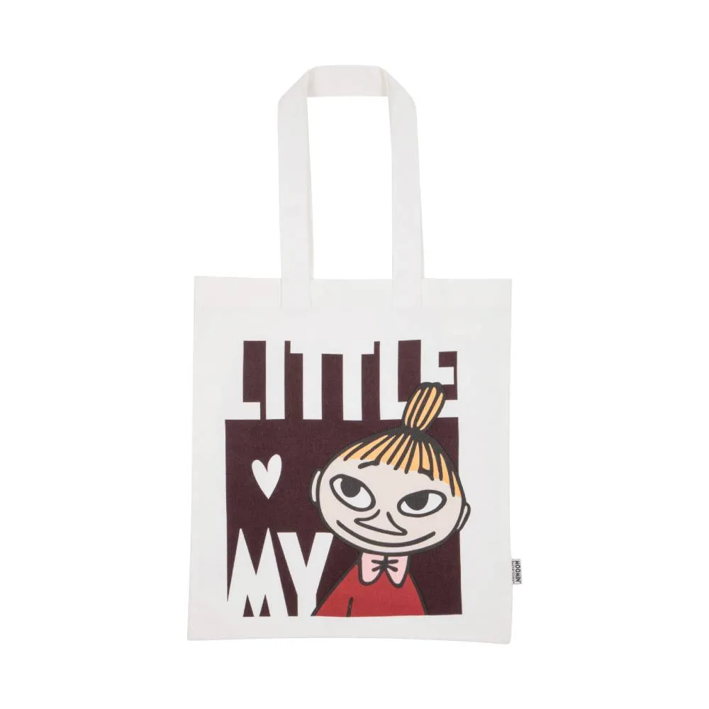 Moomintroll Little My Smile tote bag blanc coton recycle