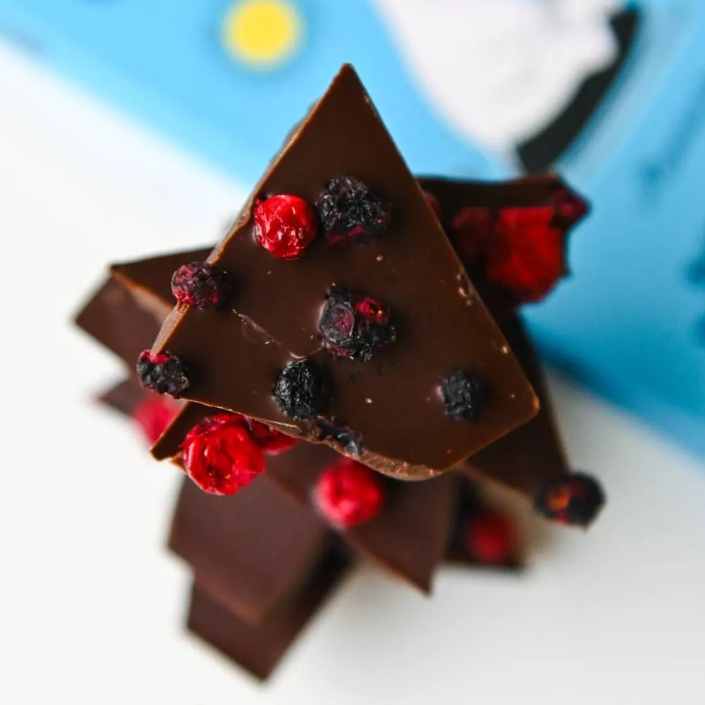 Moomintroll Chocolat noir airelle myrtille 70 g bio