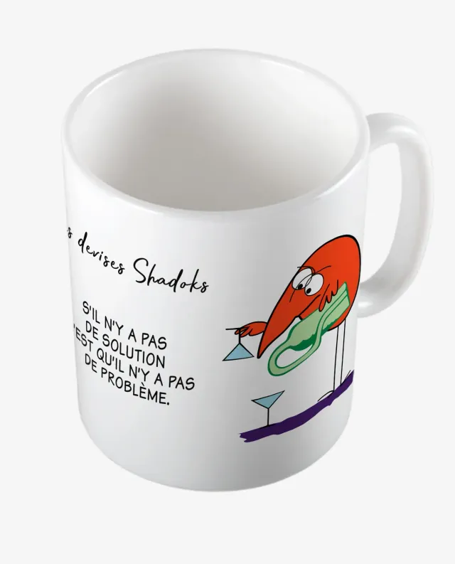 Pixgoodies Les Shadoks art de résoudre les problèmes mug céramique