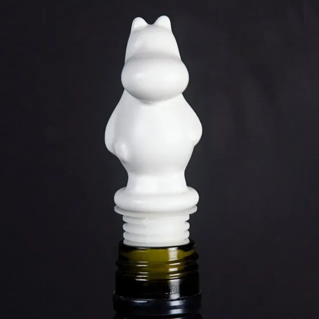 Moomintroll Bouchon Bouteille Céramique Blanc 3x9 cm