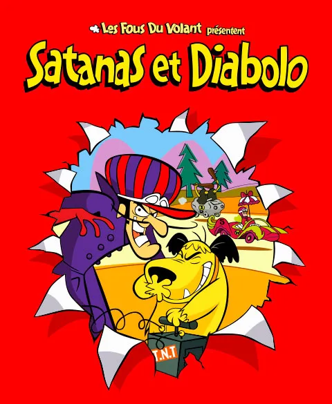 Pixgoodies Satanas et Diabolo Les Fous du volant mug céramique