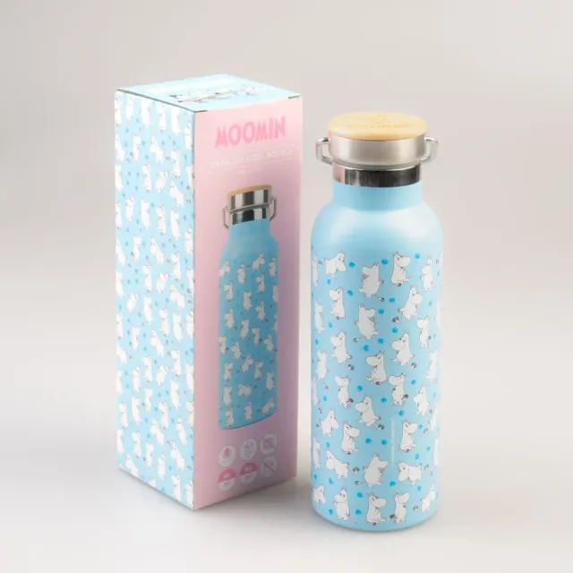 Moomintroll gourde isotherme bleu clair 500 ml inox