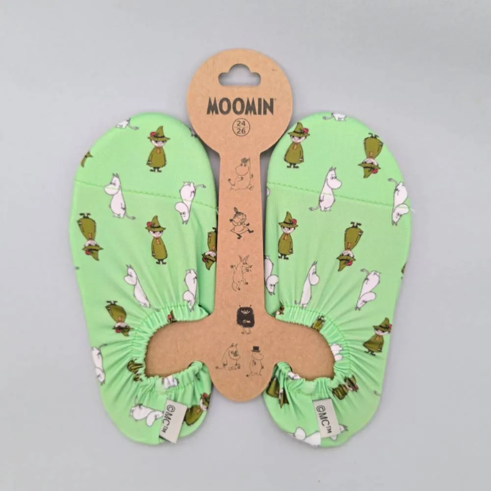 Moomintroll & Snufkin chaussons enfant verts
