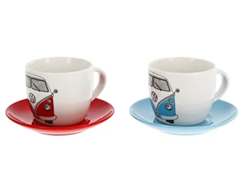 Brisa VW Collection Bus Front tasses espresso 2 x 100 ml porcelaine