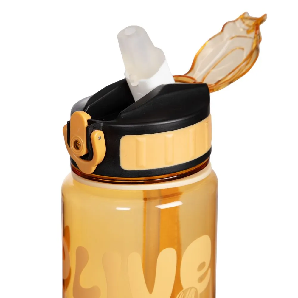 Moomintroll Dance gourde jaune 800 ml paille