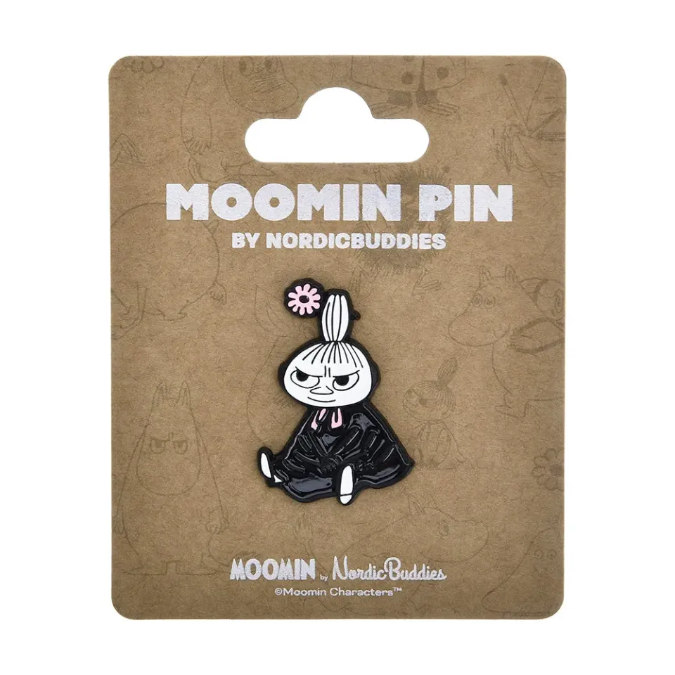Moomintroll Little My Flower pin's noir 4x3 cm métal