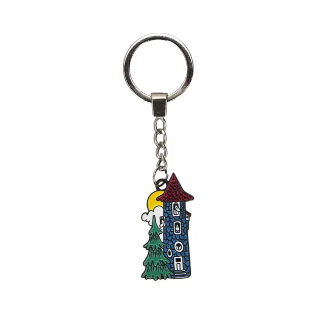 Moomintroll Moominhouse porte-clés métal bleu 6cm