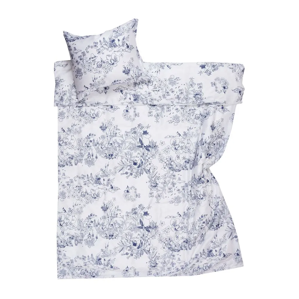 Moomintroll Haru parure de lit 150x210 coton bio