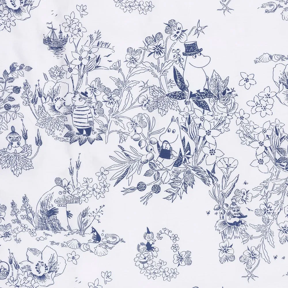 Moomintroll Haru parure de lit 150x210 coton bio