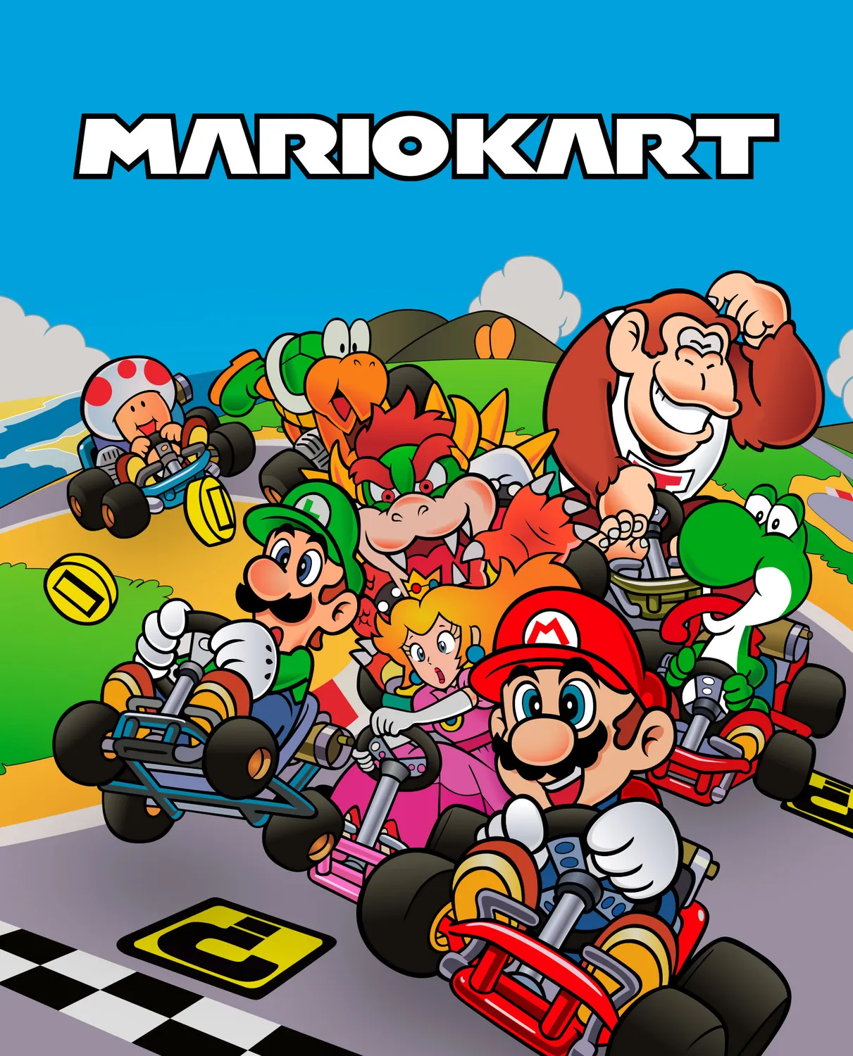 Pixgoodies Mario Mario Kart mug céramique casting 1992