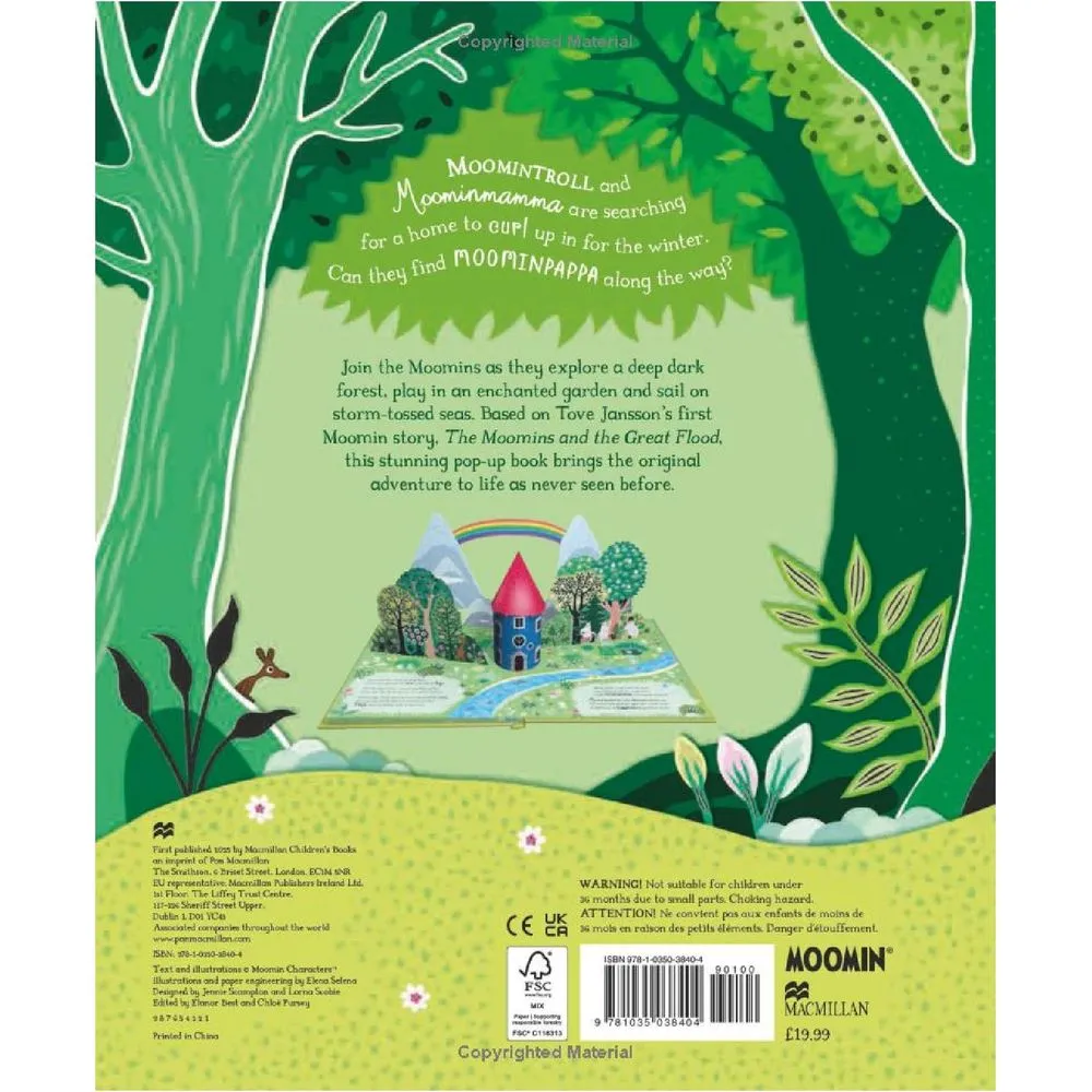 Moomintroll Find a Home livre pop-up anglais 10 pages