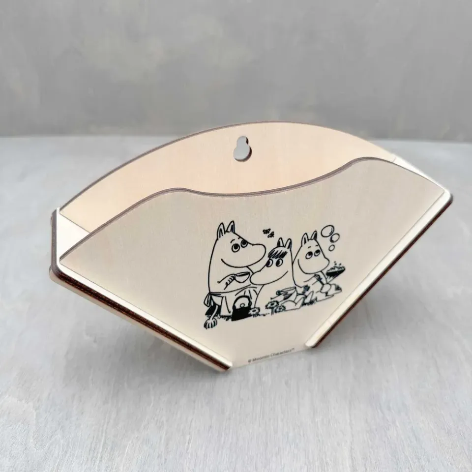 Moomintroll Moomin Family porte-filtres café noir et blanc bois