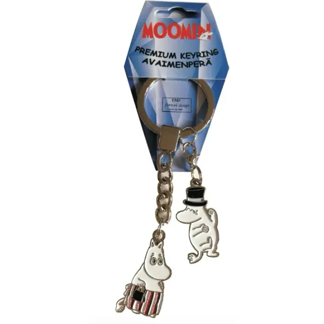 Moomintroll Moominmamma & Moominpappa porte-clés métal 10 cm