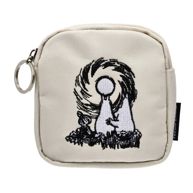 Moomintroll Moon porte-monnaie beige 10x10 cm