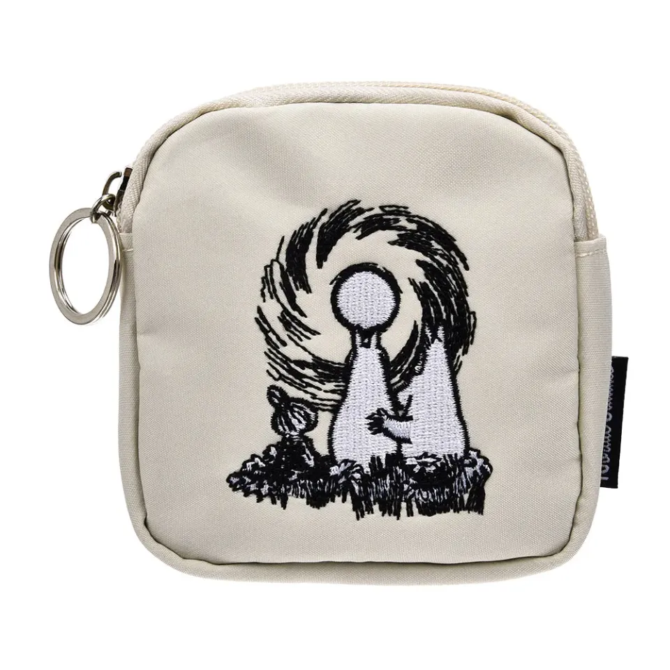 Moomintroll Moon porte-monnaie beige 10x10 cm