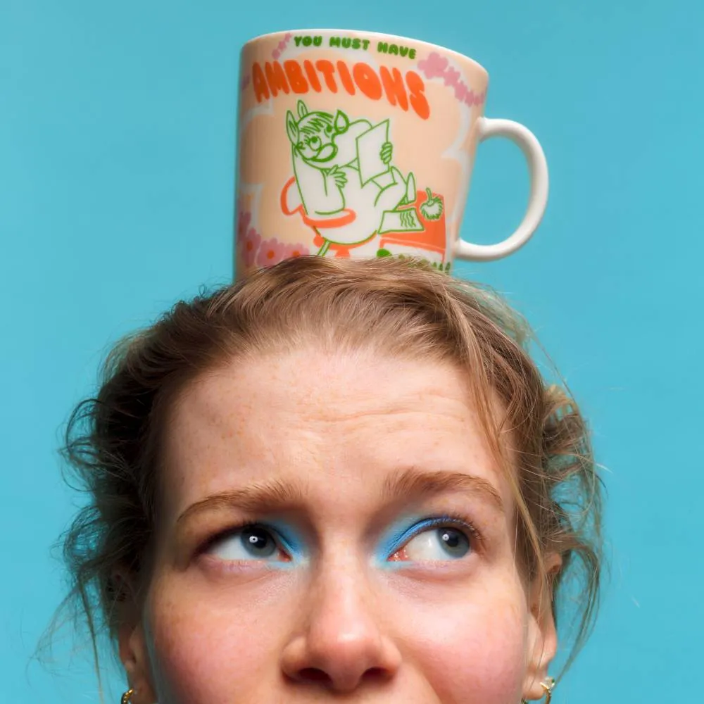 Moomintroll Rebel Club Boss Lady mug 0,4 L vitroporcelaine