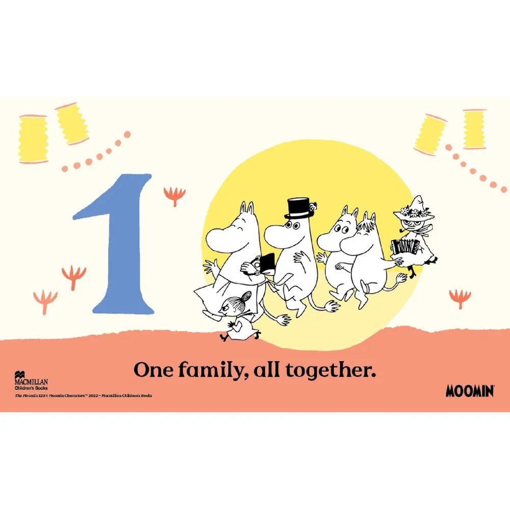 Moomintroll 123 livre à compter anglais illustré