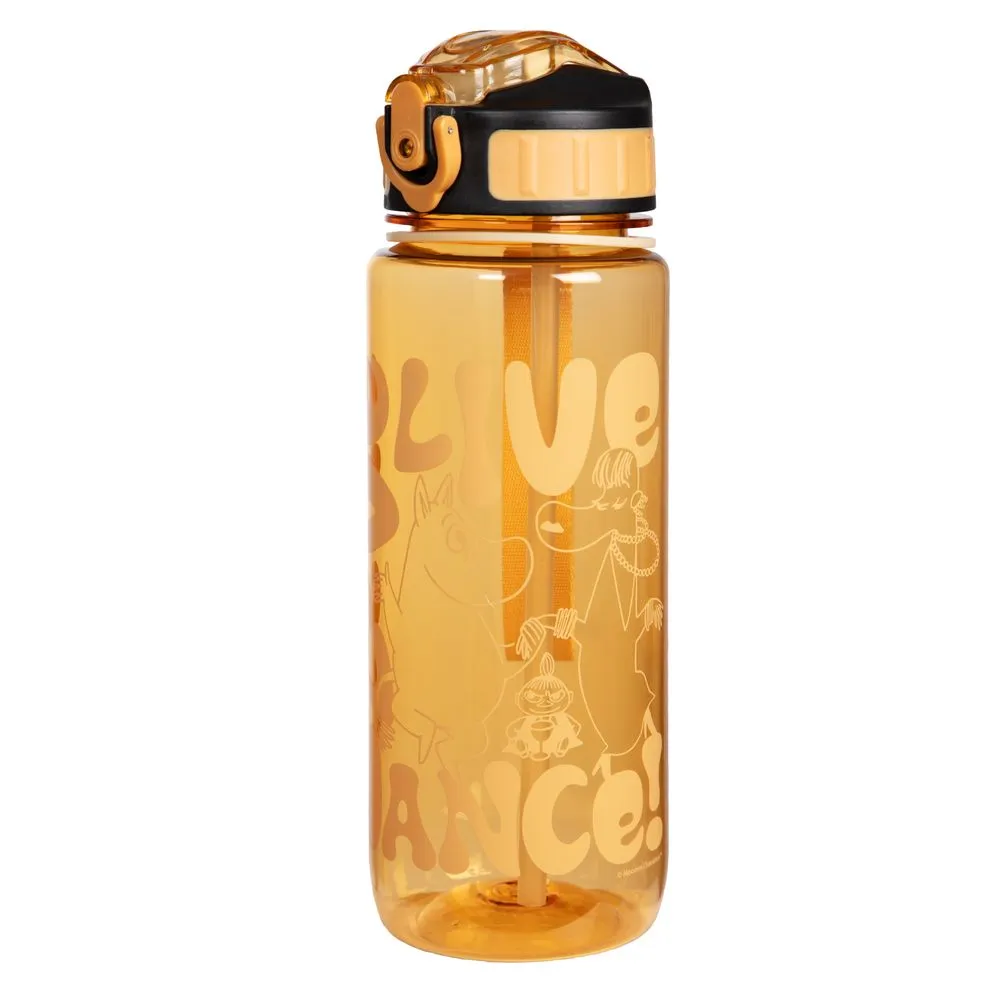 Moomintroll Dance gourde jaune 800 ml paille