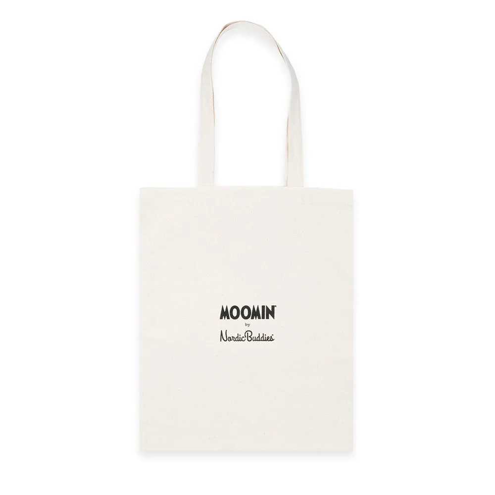 Moomintroll Sniff's Oranges tote bag beige coton