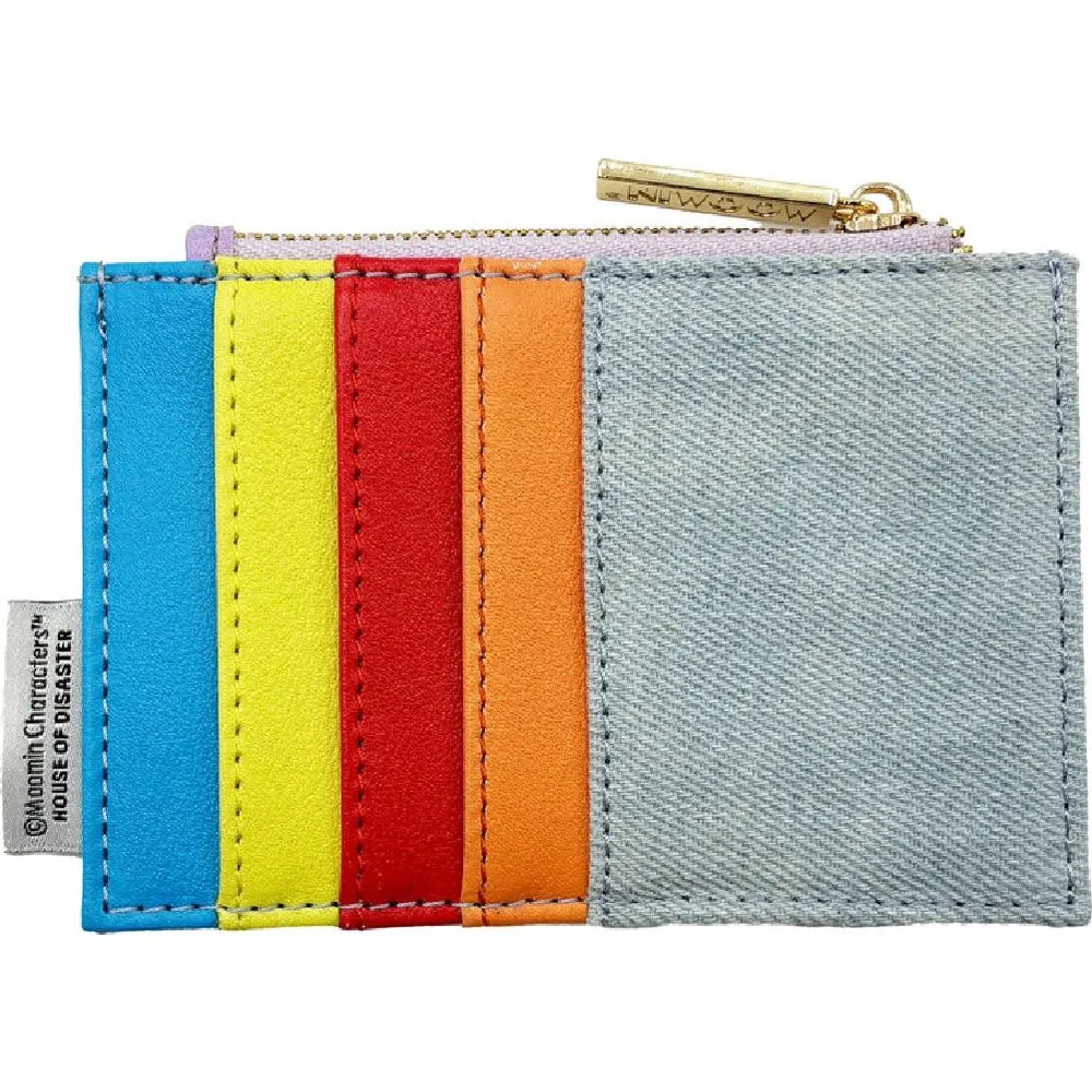 Moomintroll porte-monnaie denim zip 9 x 12 cm