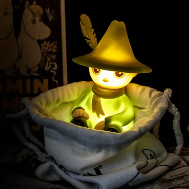 Moomintroll Snufkin veilleuse enfant 13 cm tactile
