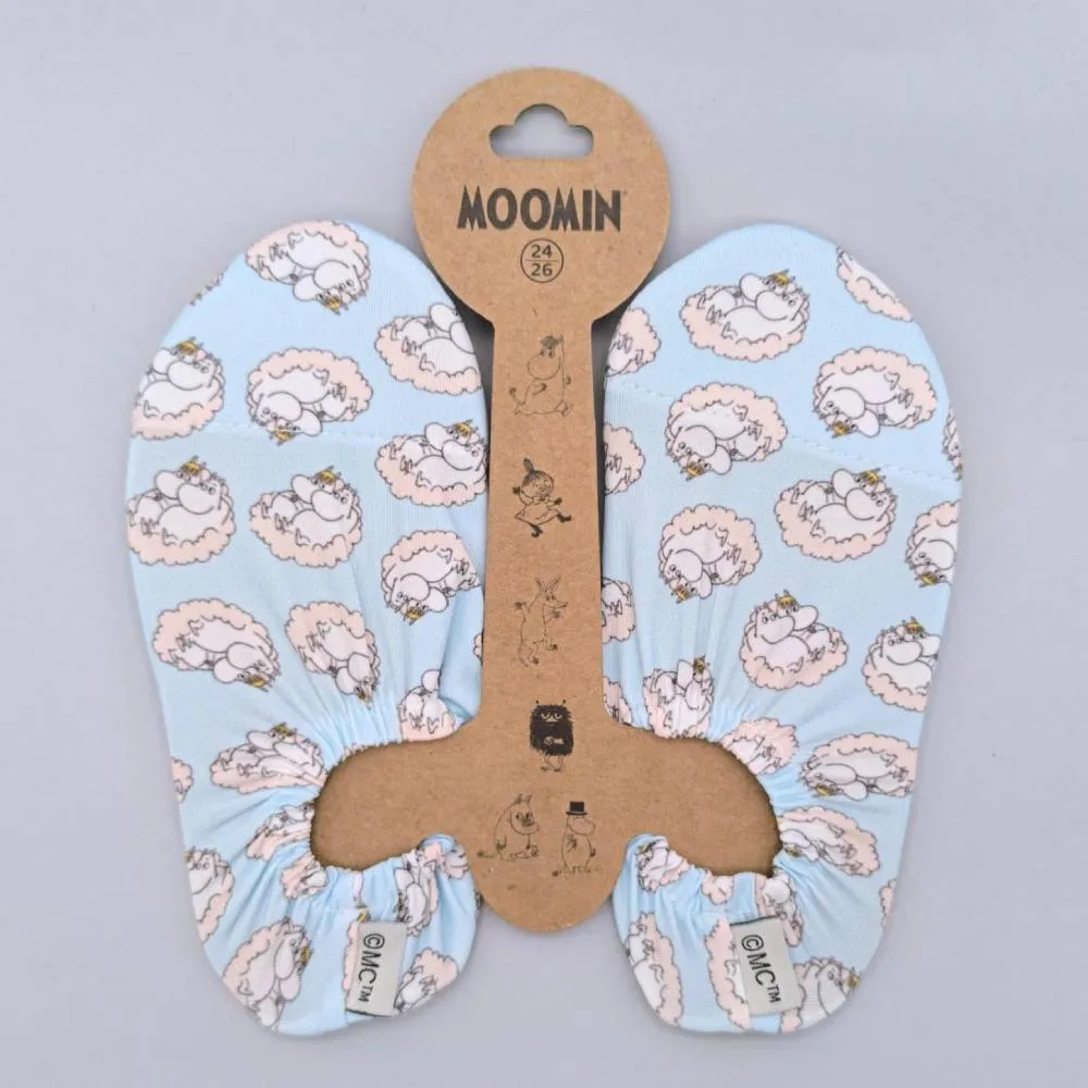 Moomintroll Cloud chaussons enfant bleu clair antidérapants