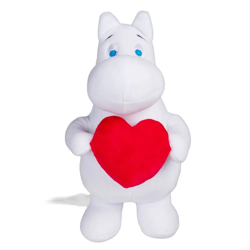 Moomintroll Heart Peluche 23 cm coeur polyester