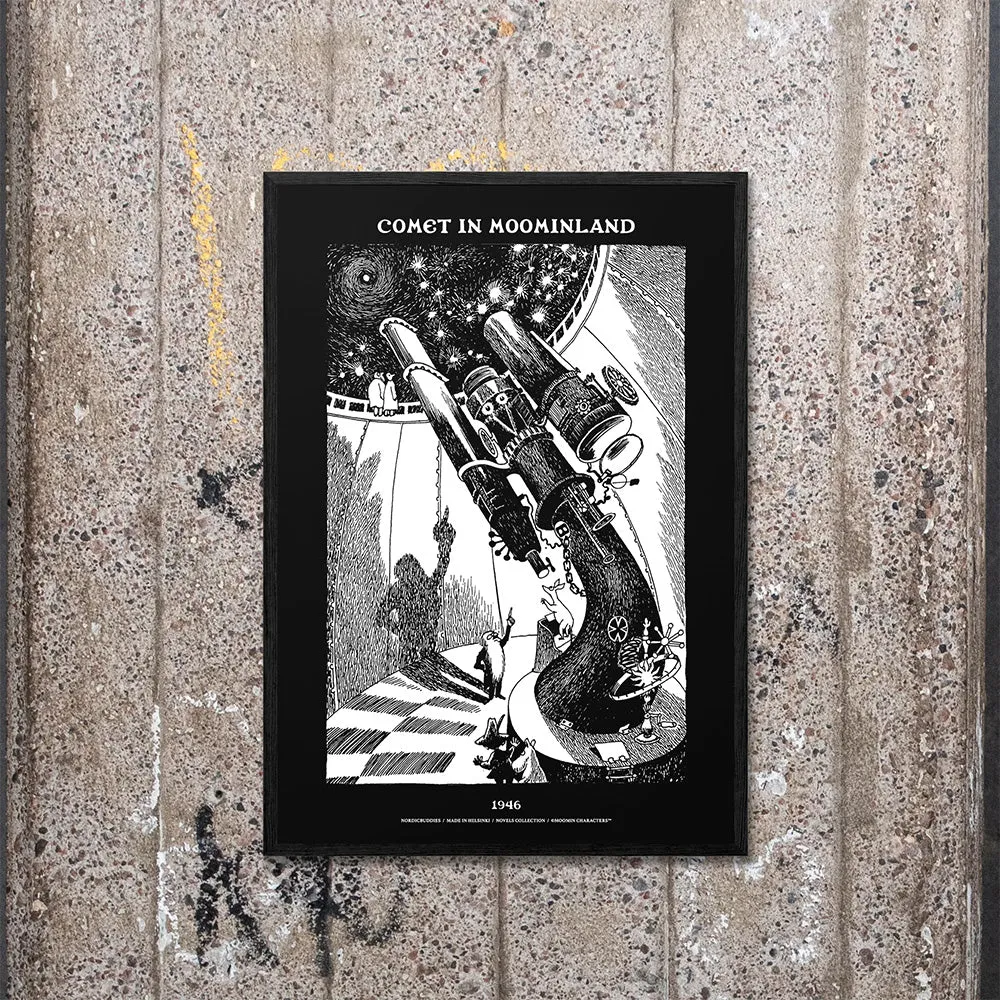 Moomintroll Comet Observatory poster noir