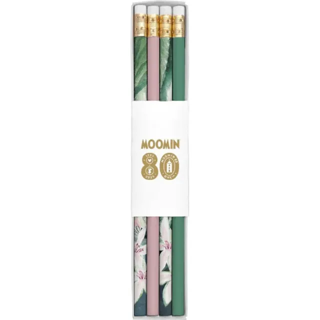 Moomintroll Great Flood crayons lot de 4 avec gomme