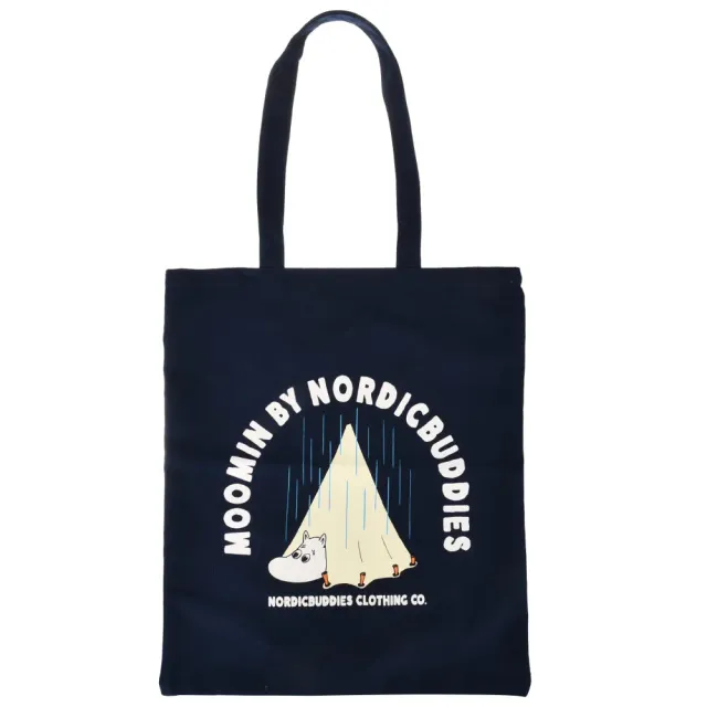 Moomintroll Camping Tote Bag sac cabas noir 38 x 42 cm coton