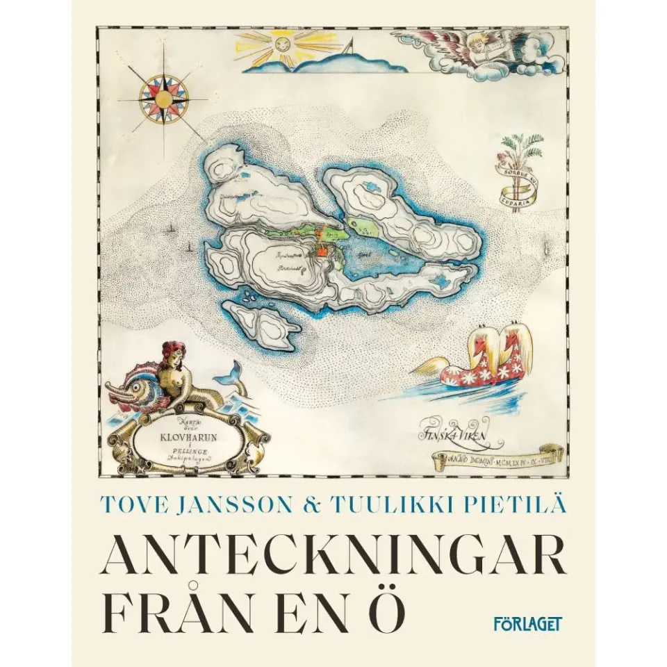 Moomintroll Anteckningar från en ö Livre Suédois Relié